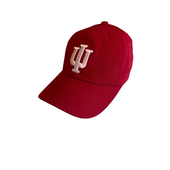 Indiana University Adjustable Red Baseball Cap Collegiate Licensed - Picture 2 of 7